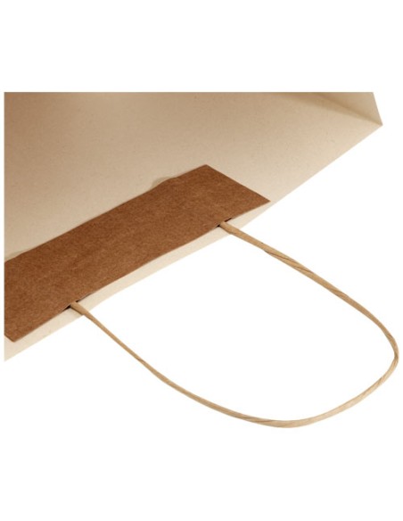 Shopper in carta da 150g/m2 realizzato con scarti agricoli con manici intrecciati - 31 x 12 x 41 cm