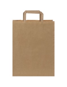 Sacchetto in carta kraft da 80-90 g/m2 con manici piatti - 25 x 11 x 32 cm
