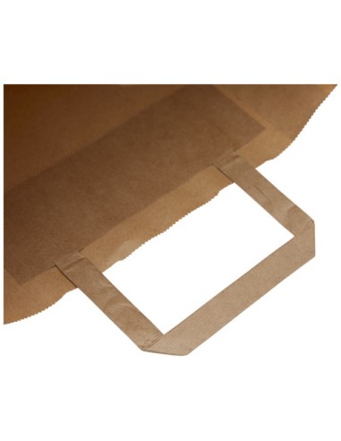 Sacchetto in carta kraft da 80-90 g/m2 con manici piatti - 25 x 11 x 32 cm