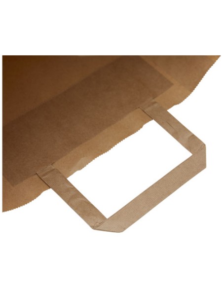 Sacchetto in carta kraft da 80-90 g/m2 con manici piatti - 25 x 11 x 32 cm