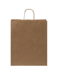 Sacchetto in carta kraft da 80-90 g/m2 con manici intrecciati - 32 x 12 x 40 cm