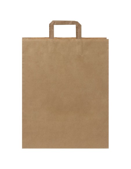 Sacchetto in carta kraft da 80-90 g/m2 con manici piatti - 32 x 12 x 40 cm
