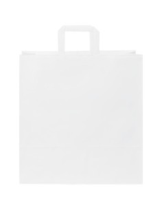 Sacchetto in carta kraft da 80-90 g/m2 con manici piatti - 34 x 20 x 35 cm