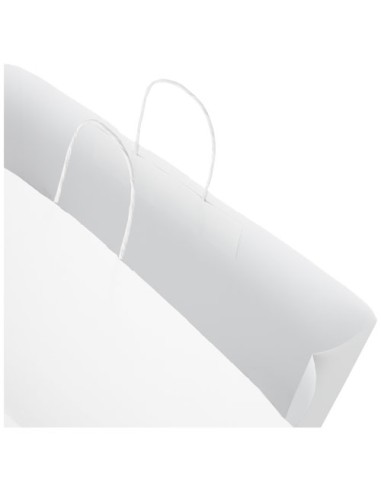 Sacchetto in carta Kraft da 90-100 g/m2 con manici intrecciati - 49,5 x 14 x 44 cm