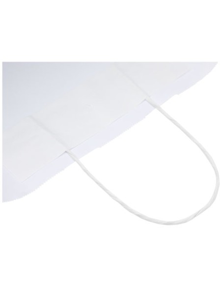 Sacchetto in carta Kraft da 90-100 g/m2 con manici intrecciati - 49,5 x 14 x 44 cm