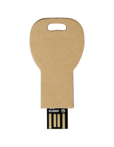 USB 2.0 in carta riciclata a forma di chiave