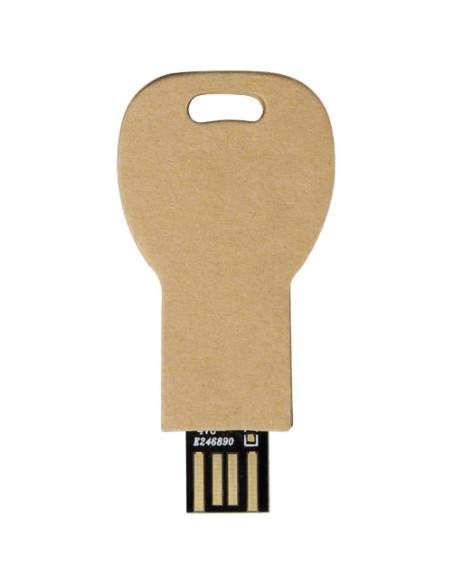USB 2.0 in carta riciclata a forma di chiave