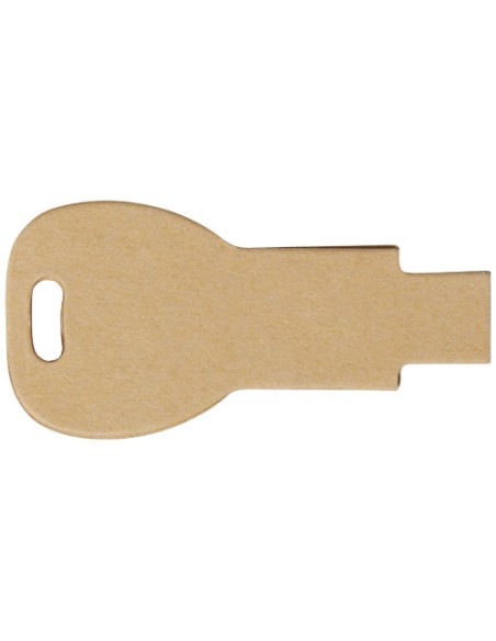 USB 2.0 in carta riciclata a forma di chiave