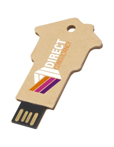 USB 2.0 in carta riciclata a forma di casa