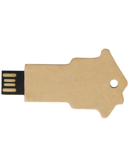 USB 2.0 in carta riciclata a forma di casa