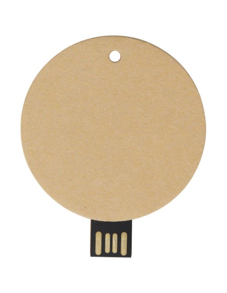 USB 2.0 in carta riciclata rotonda