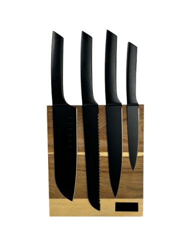 Set con coltelli da cucina e tagliere SCX.design K04