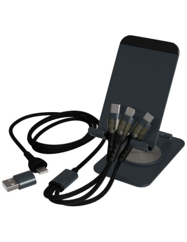 Supporto per telefono pieghevole con cavo di ricarica 3 in 1 SCX.design O32