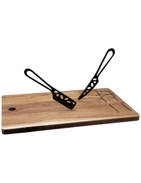 Set per formaggi con coltelli e tagliere SCX.design K06