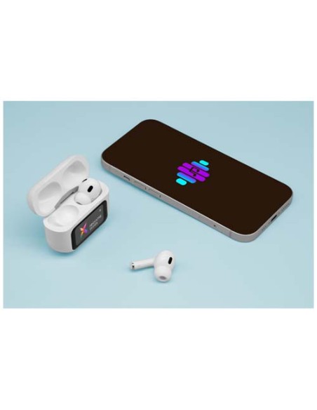 Auricolari ANC con custodia di ricarica e touchscreen interattivo SCX.design E26