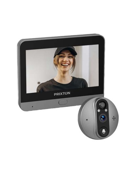 Visualizzatore di sorveglianza intelligente Wi-Fi per porte Prixton DV50