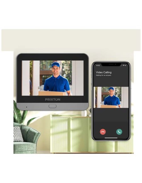 Visualizzatore di sorveglianza intelligente Wi-Fi per porte Prixton DV50