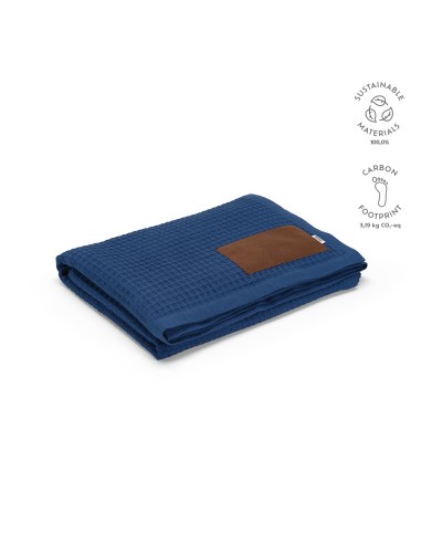 Coperta Giotto in cotone riciclato 200gsm. Patch personalizzabile