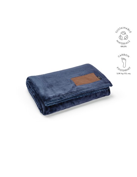 Coperta Van Eyck in rPET 240gsm. Patch personalizzabile