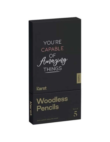 Matite Karst® 2B in grafite senza legno confezione da 5