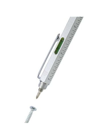 Penna multifunzione in alluminio riciclato Dora (inchiostro nero)