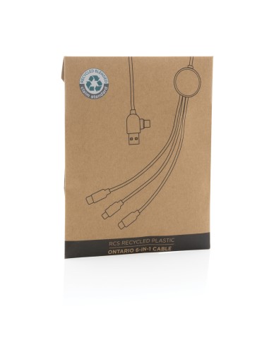 Cavo Ontario 6 in 1 in plastica riciclata RCS