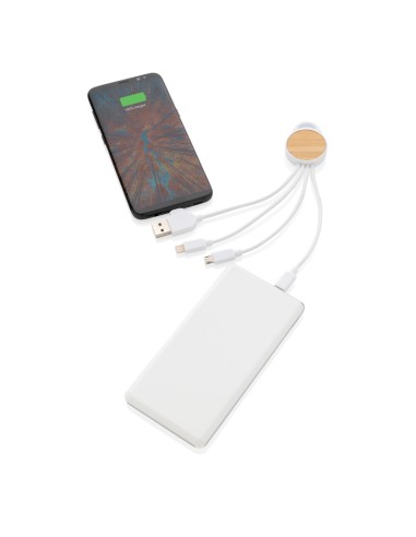 Cavo rotondo Ontario 6 in 1 in plastica riciclata RCS