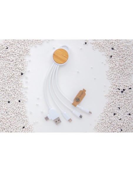 Cavo rotondo Ontario 6 in 1 in plastica riciclata RCS