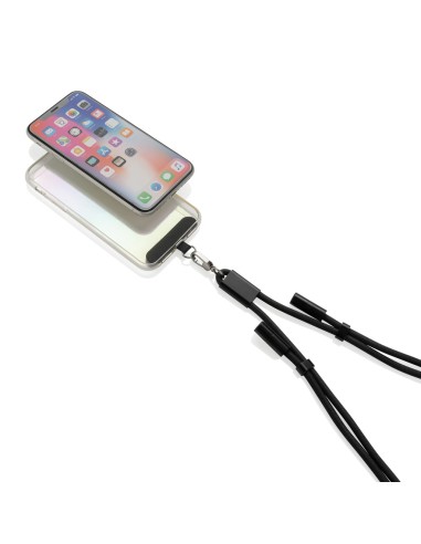 Cavo lanyard 60W regolabile LoopAmp in rPET RCS 160cm