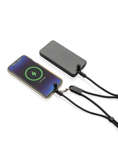 Cavo lanyard 60W regolabile LoopAmp in rPET RCS 160cm