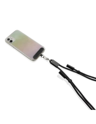 Cavo lanyard 60W regolabile LoopAmp in rPET RCS 160cm