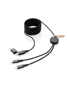 Cavo Terra riciclato da 3 metri 4 in 1 in PET RCS