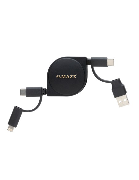 Cavo 6 in 1 RCS standard in plastica riciclata e TPE