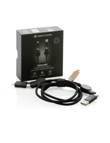 Cavo di ricarica veloce 60W Oakland 6in1, 1,2m rplastica RCS
