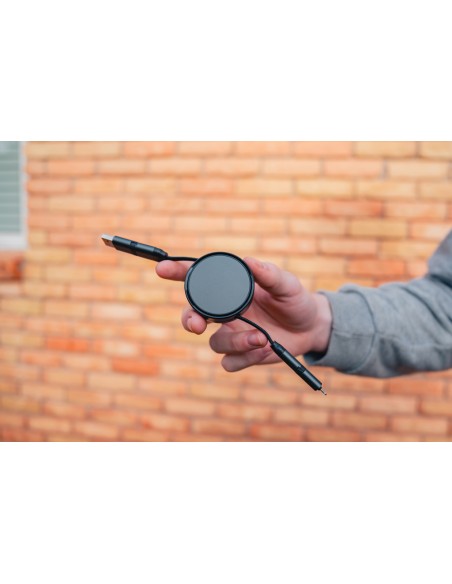 Cavo retrattile 6in1 60W in alluminio riciclato Terra RCS