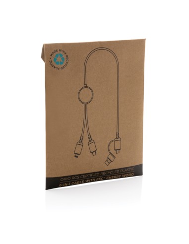 Cavo 6 in 1 Ohio in plastica riciclata RCS