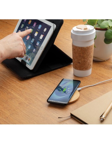 Caricatore wireless 5W in bambù