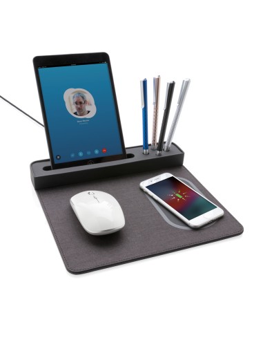 Tappetino mouse Air con ricarica wireless 5W e USB