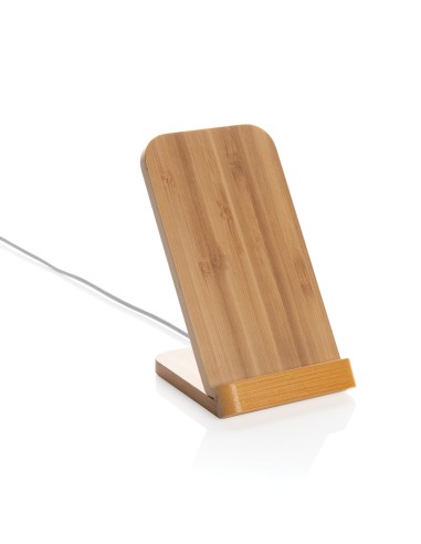 Supporto ricarica wireless 5W in bambù