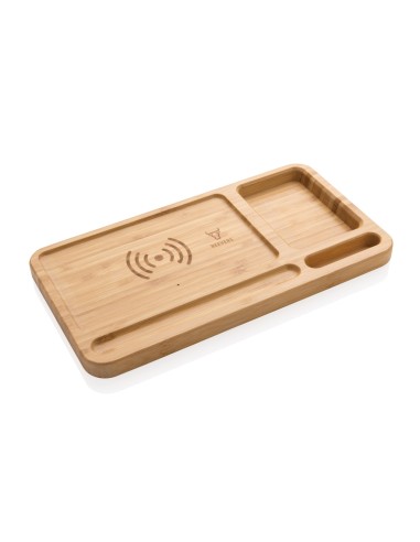 Caricatore wireless 10W in bambù
