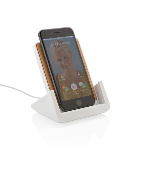 Supporto con ricarica 10W Ontario in plastica riciclata RCS