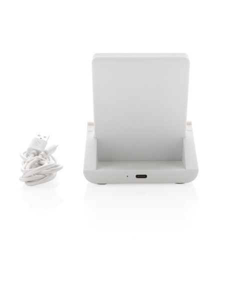 Supporto con ricarica 10W Ontario in plastica riciclata RCS