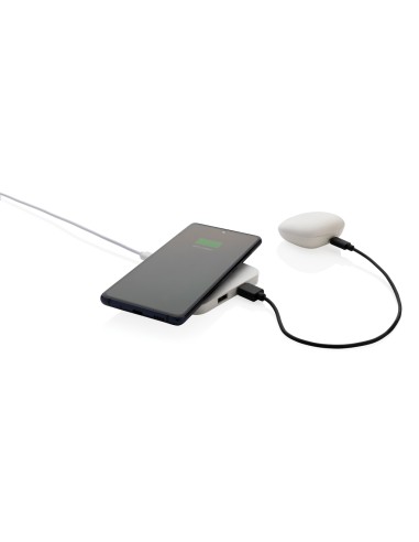Caricatore wireless 10W con porte USB in plastica RCS
