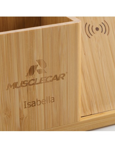Caricatore wireless 10W Calgary in bambù