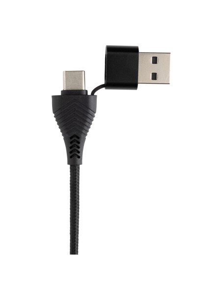 Hub USB doppio input Link in plastica e bambù riciclati