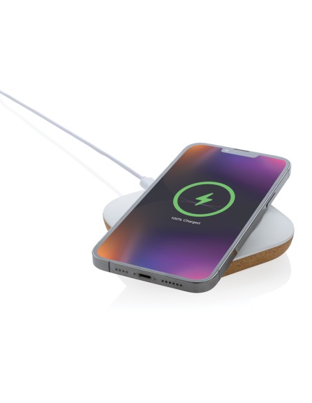 Caricatore wireless 10W Oregon in plastica riciclata RCS