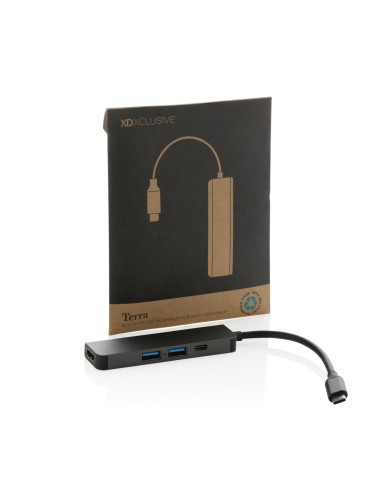 Hub Terra in alluminio riciclato RCS con ingresso HDMI