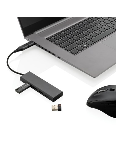Hub 3 porte USB in alluminio RCS Terra