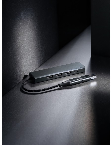 Hub 3 porte USB in alluminio RCS Terra