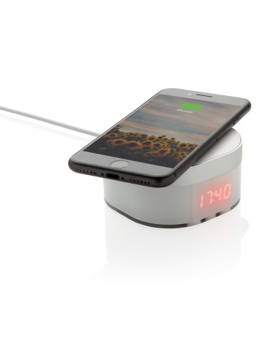 Orologio digitale con ricarica wireless 5W Aria